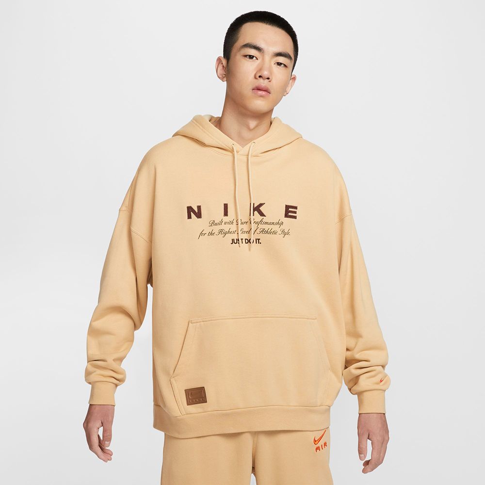 NIKE 耐吉 AS M NK CLUB OS PO HD GCEL 男 連帽上衣 奶茶色-HQ4745233