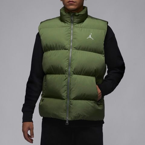 NIKE 耐吉 AS M J ESS STMT ECO VEST 男 羽絨背心 綠色-FB7308340