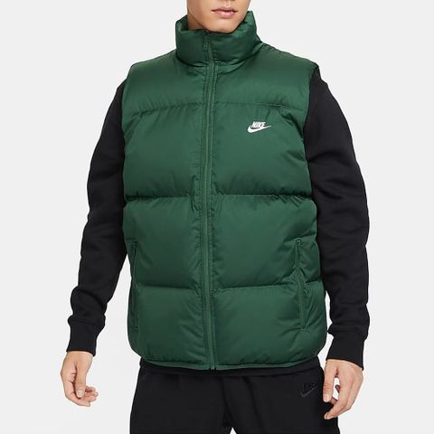 NIKE 耐吉 AS M NK CLUB PUFFER VEST 男 羽絨背心 綠色-FB7374323