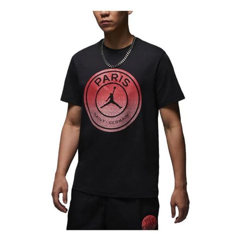 NIKE 耐吉 AS M J PSG SS LOGO TEE 男 短袖上衣 黑色-FV7729045