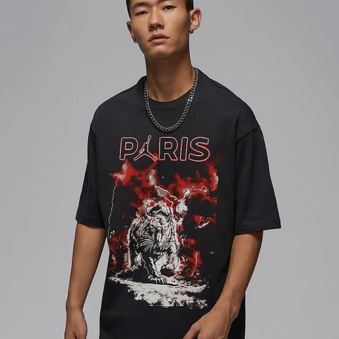 NIKE 耐吉 AS M J PSG STMT SS GFX TEE 男 短袖上衣 黑色-FV7735045