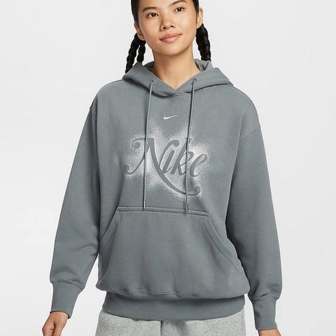 NIKE 耐吉 AS W NSW PHNX FLC OS PO HD GCE 女 連帽上衣 灰色 寬鬆 帽T-HQ4869084