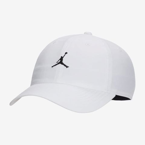 【NIKE】J CLUB CAP US CB JUMPMAN 男帽 女帽 休閒帽 白色-FD5185100