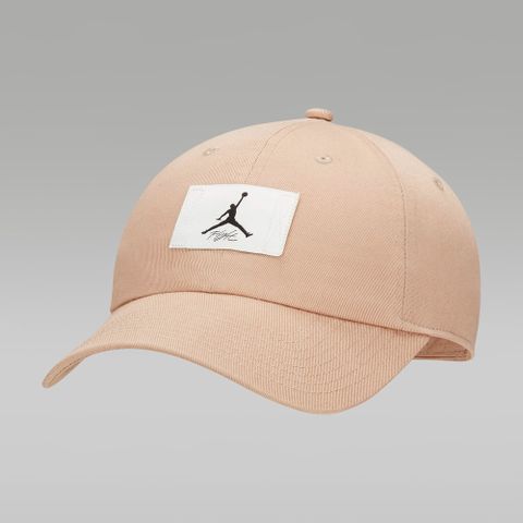 【NIKE】J CLUB CAP US CB FLT PATCH 男帽 女帽 休閒帽 奶茶色-FD5181200