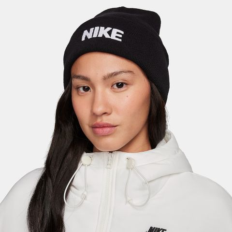 【NIKE】U NK PEAK BEANIE TC NEW AGE 男帽 女帽 保暖帽 黑色-FJ6287010