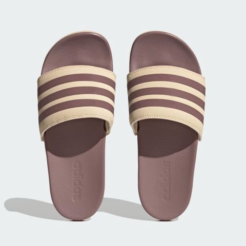 ADIDAS 愛迪達 ADILETTE COMFORT Slipper 拖鞋 女鞋 奶茶咖-H03621