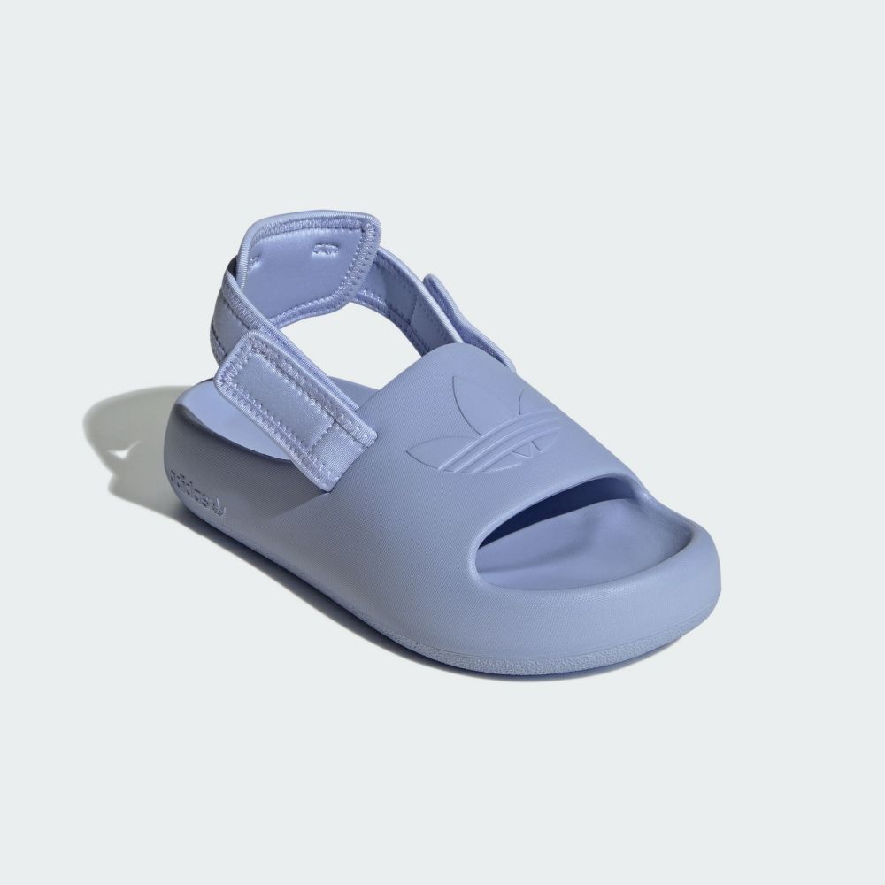adidas 愛迪達 ADIFOM ADILETTE J Slipper 涼鞋 童鞋 大童鞋 女鞋 藍色-IG8428