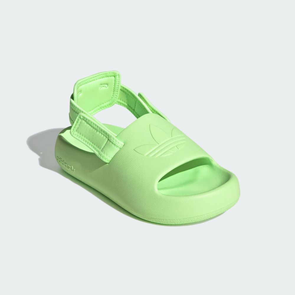  【ADIDAS】ADIFOM ADILETTE J Slipper 涼鞋 童鞋 大童鞋 女鞋 綠色-IG8430