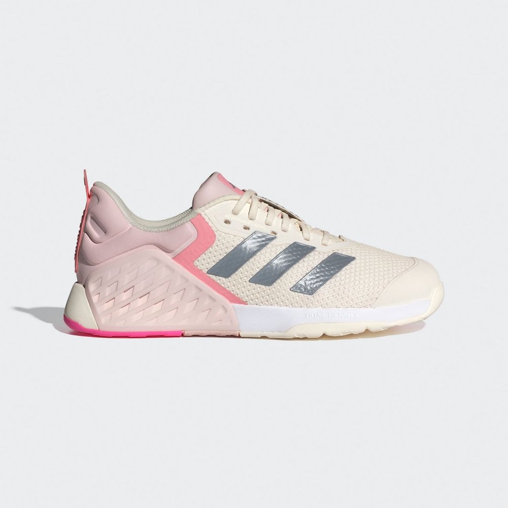  【ADIDAS】DROPSET 3 TRAINER W 訓練鞋 女鞋 粉白色-ID8635