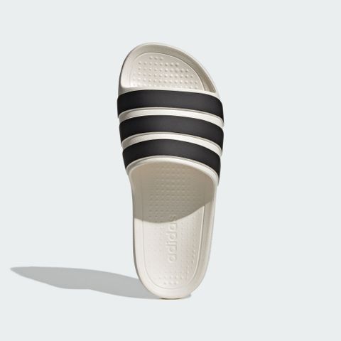 ADIDAS 愛迪達 ADILETTE FLOW Slipper 拖鞋 男鞋 女鞋 拖鞋 米白黑-IG6858