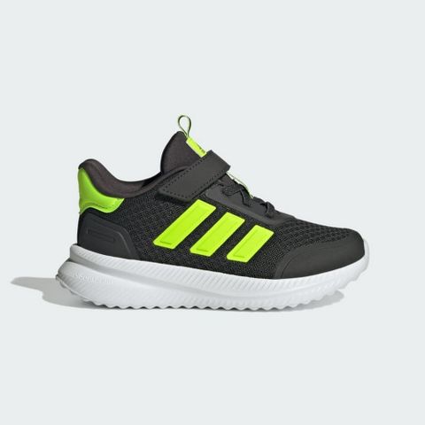 ADIDAS 愛迪達 X_PLRPATH EL C 休閒鞋 童鞋 中童鞋 大童鞋 深灰 螢光綠-IH4856