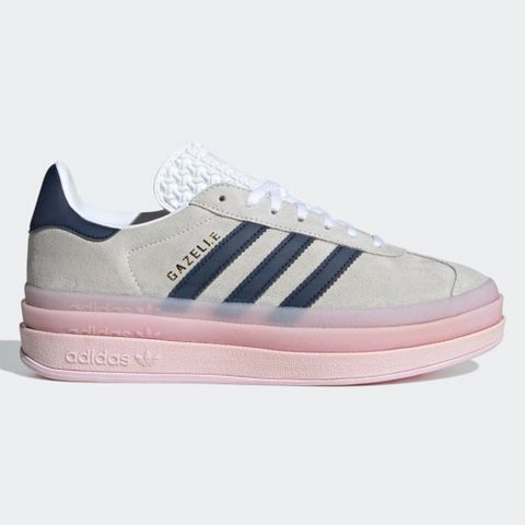 ADIDAS 愛迪達 【ADIDAS】GAZELLE BOLD W 休閒鞋 女鞋 灰粉色-IE6508