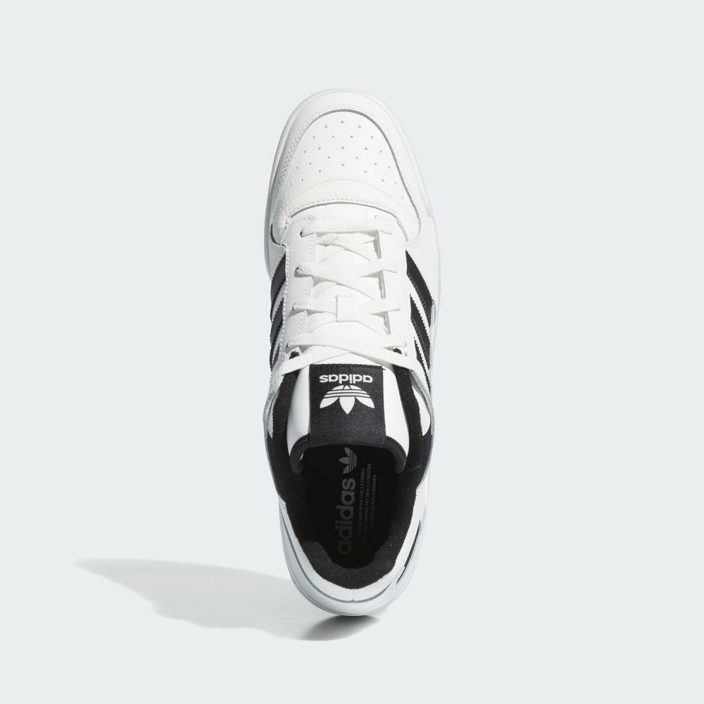 adidas 愛迪達 【ADIDAS】FORUM LOW CL 休閒鞋 男鞋 白黑色-IH7830