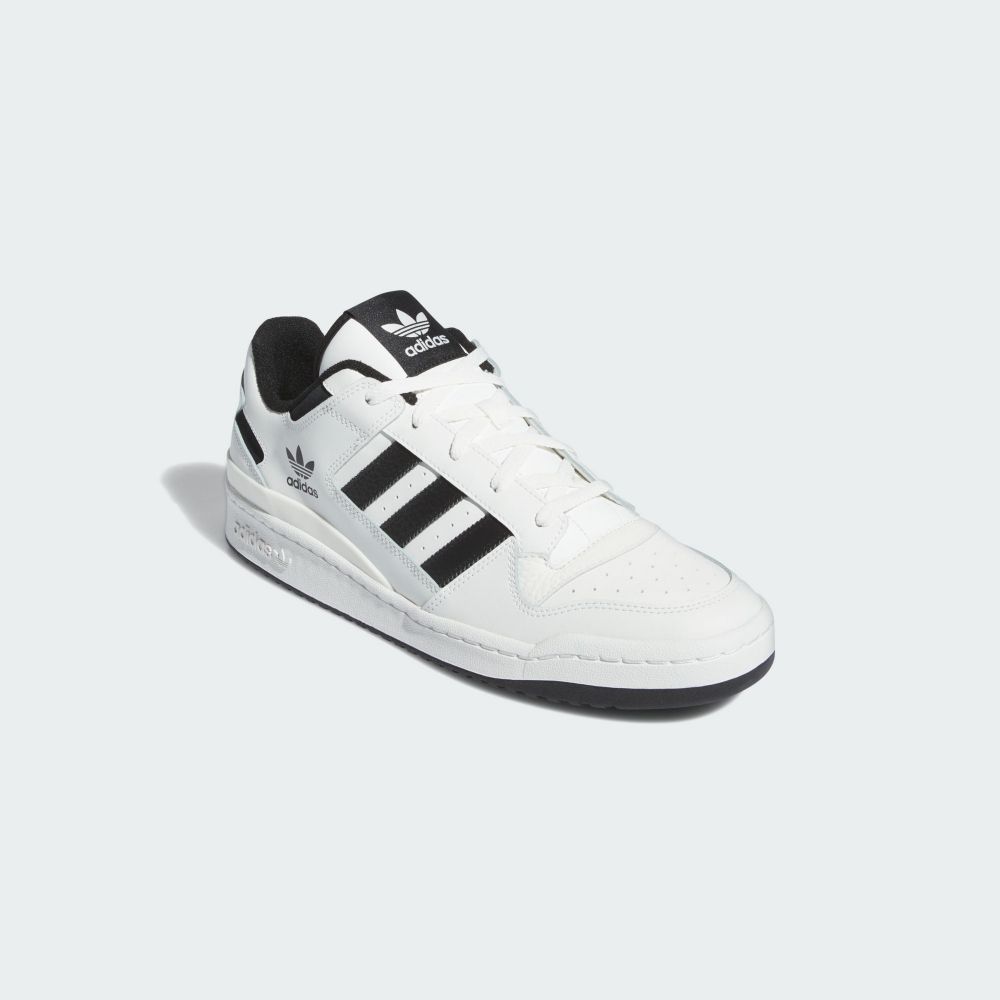 adidas 愛迪達 【ADIDAS】FORUM LOW CL 休閒鞋 男鞋 白黑色-IH7830