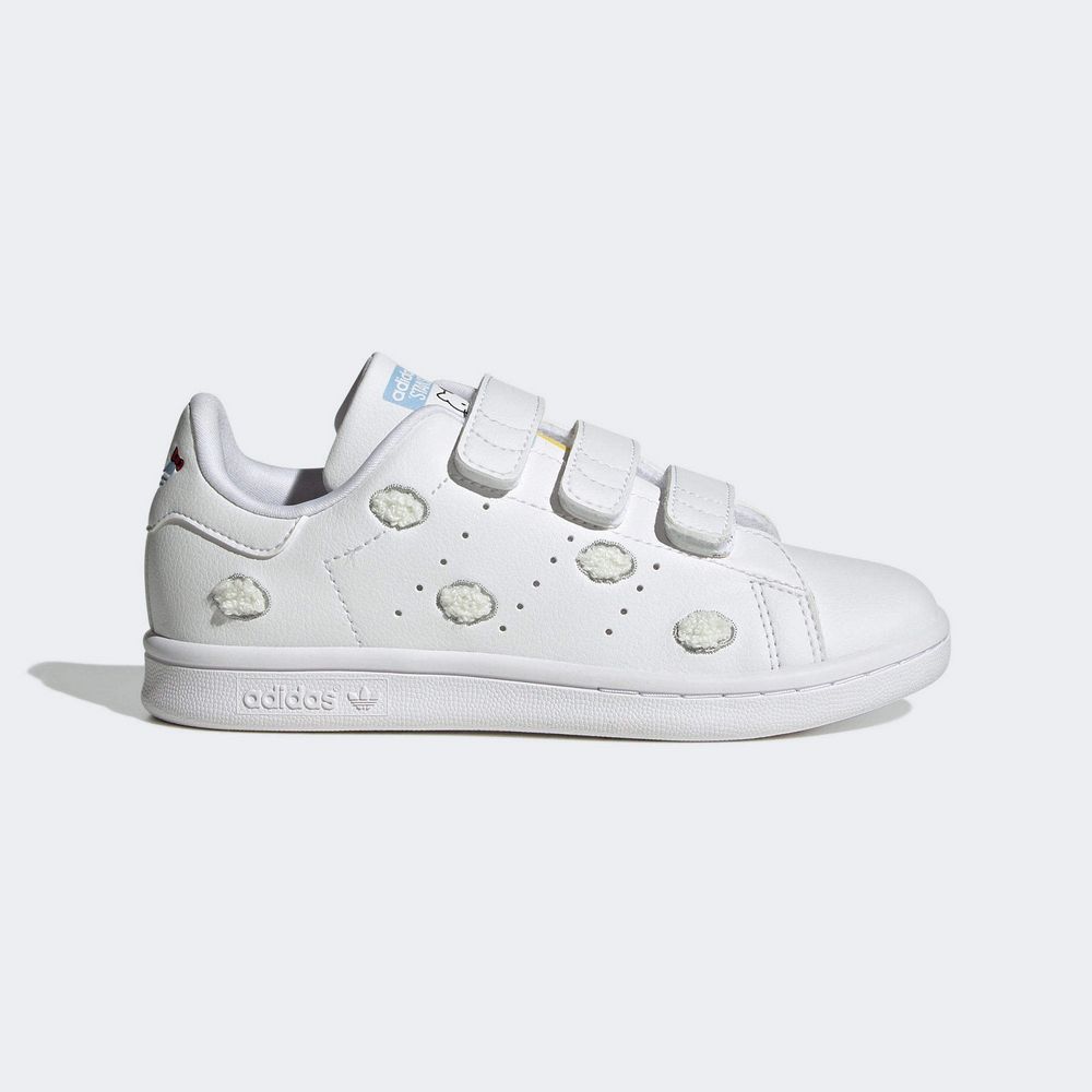 ADIDAS 愛迪達 【ADIDAS】STAN SMITH CF C 休閒鞋 中大童 童鞋 白色-IF7023