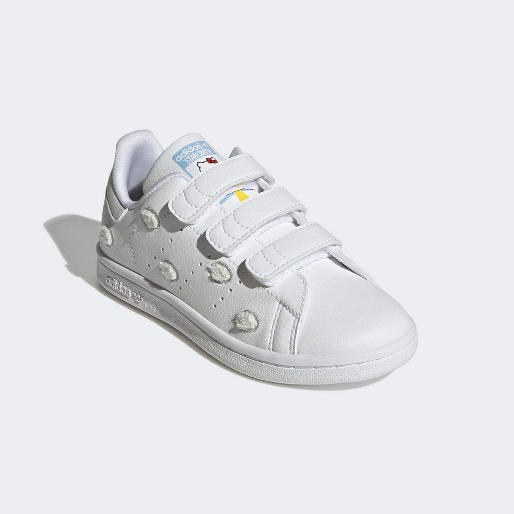 ADIDAS 愛迪達 【ADIDAS】STAN SMITH CF C 休閒鞋 中大童 童鞋 白色-IF7023