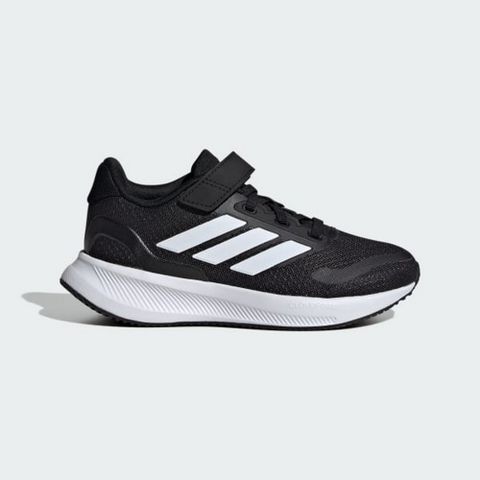 ADIDAS 愛迪達 【ADIDAS】RUNFALCON 5 EL C 跑步鞋 中大童 童鞋 黑白色-IE8574