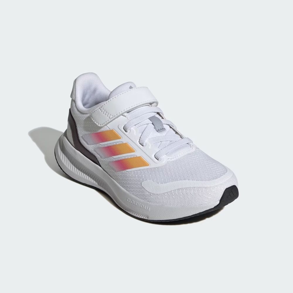 ADIDAS 愛迪達 【ADIDAS】RUNFALCON 5 EL C 跑步鞋 中大童 童鞋 白色-IE8582