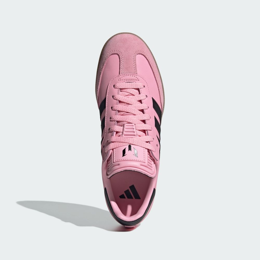 adidas 愛迪達 【ADIDAS】GAZELLE INDOOR W 休閒鞋 女鞋 粉黑色-IE7002