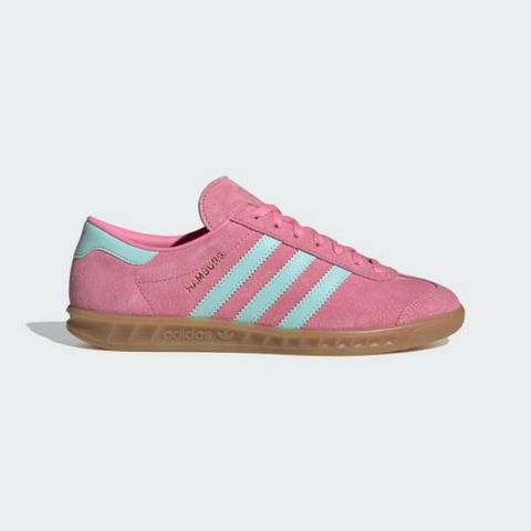 ADIDAS 愛迪達 【ADIDAS】HAMBURG W 休閒鞋 女鞋 粉綠色-IH5459