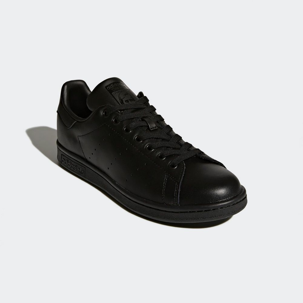 ADIDAS 愛迪達 【ADIDAS】STAN SMITH 休閒鞋 男鞋 黑色-M20327