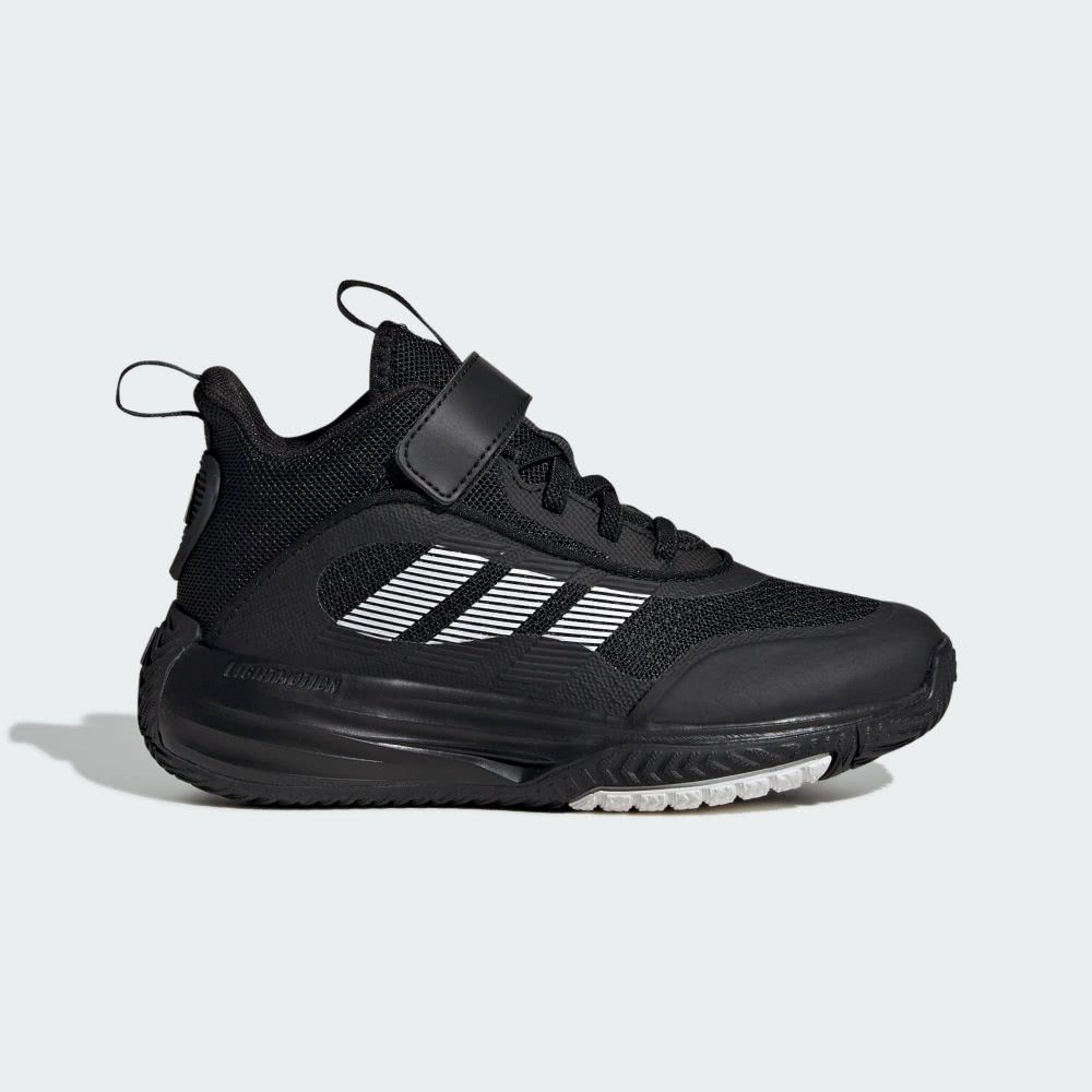 ADIDAS 愛迪達 OWNTHEGAME 3.0 K 籃球鞋 中大童鞋 黑色-IF4593