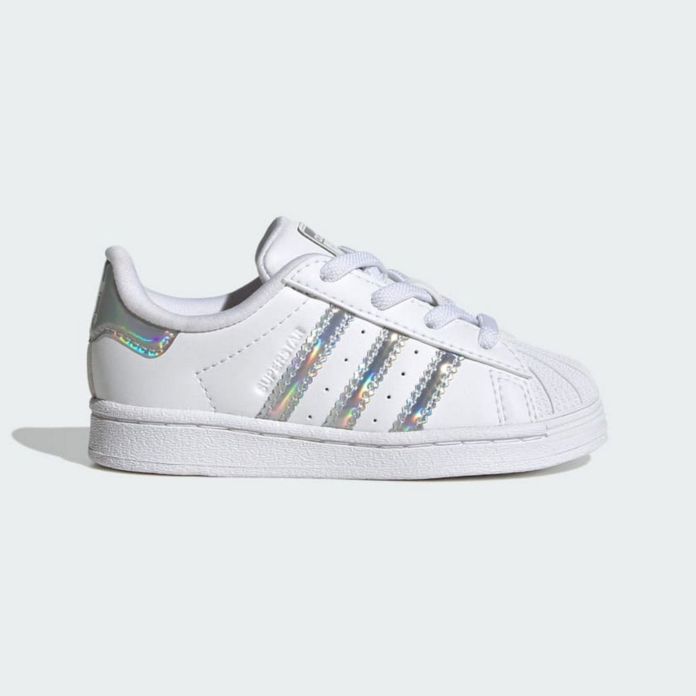  【ADIDAS】SUPERSTAR EL I 休閒鞋 童鞋 嬰幼 小童 白色-IG0259