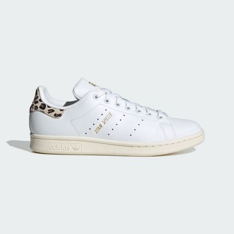 【ADIDAS】STAN SMITH W 休閒鞋 女鞋 豹紋 白色-IE4634