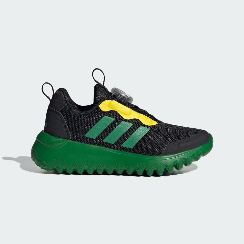  【ADIDAS】ActiveFlex BOA 3.0 K 訓練鞋 童鞋 中童鞋 大童鞋 女鞋 黑綠黃-IG3528