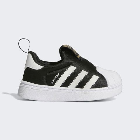 【ADIDAS】SUPERSTAR 360 I 休閒鞋 童鞋 小童鞋 嬰幼鞋 黑色-GX3233