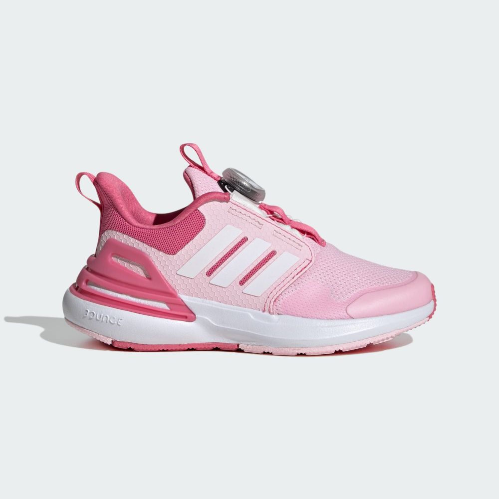  【ADIDAS】RapidaSport BOA K 跑步鞋 中童鞋 大童鞋 女鞋 粉色-IF8541