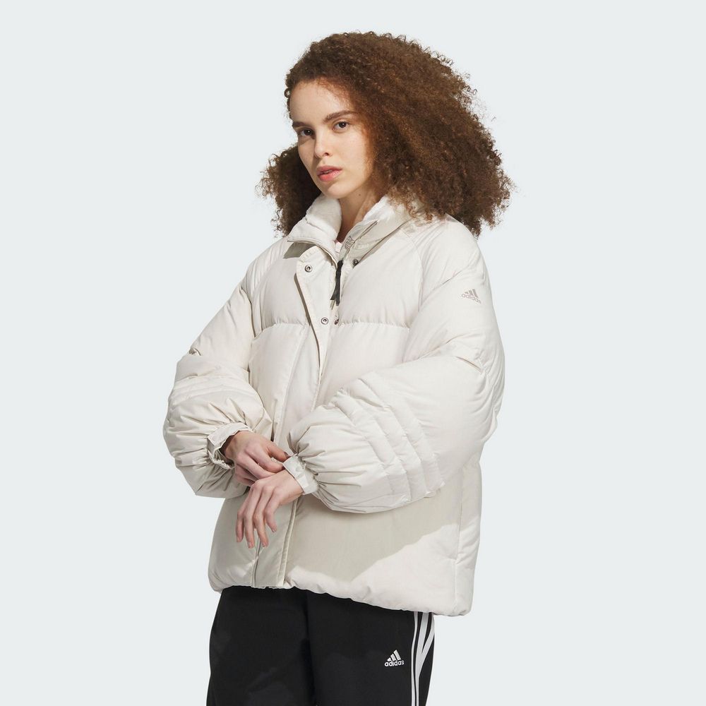 ADIDAS 愛迪達 【ADIDAS】W A LINE DOWN J 羽絨外套 女 白色-IL8912