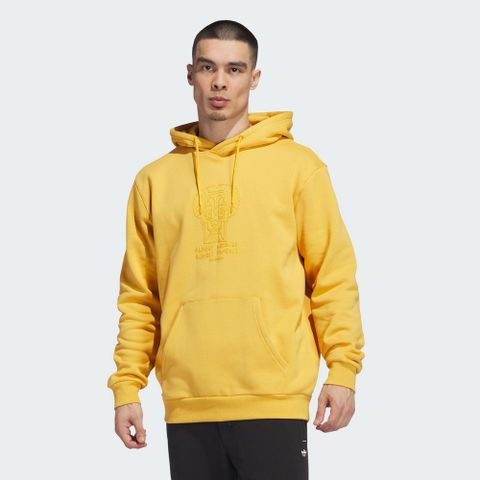 ADIDAS 愛迪達 【ADIDAS】SHMOO G HOODIE 連帽上衣 男 黃色-II5960