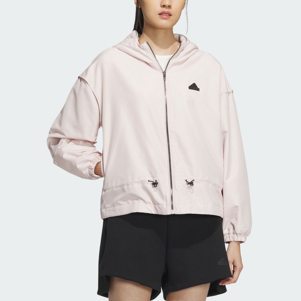 ADIDAS 愛迪達 【ADIDAS】TECH WV JKT 休閒外套 女 粉色-IM8815