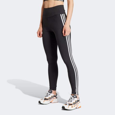 ADIDAS 愛迪達 【ADIDAS】3 S LEGGINGS 緊身長褲 女 黑色-IP2968