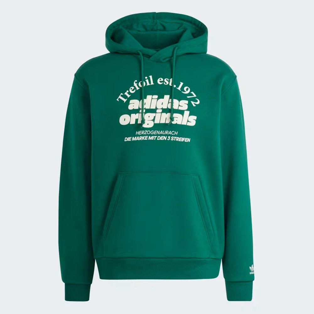 ADIDAS 愛迪達 【ADIDAS】GRF HOODIE 連帽上衣 帽T 男 綠色-IS1412