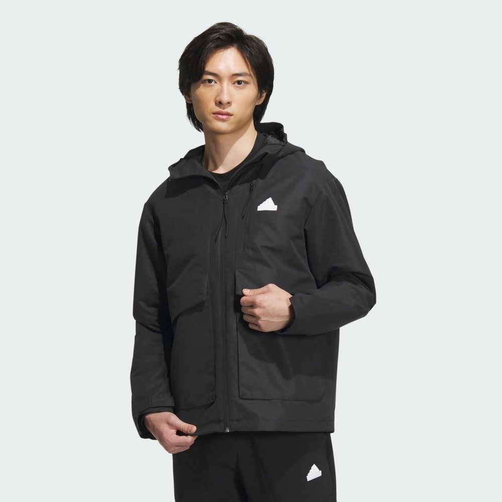 ADIDAS 愛迪達 【ADIDAS】TH MH WV JKT 休閒外套 男 黑色-IT3951