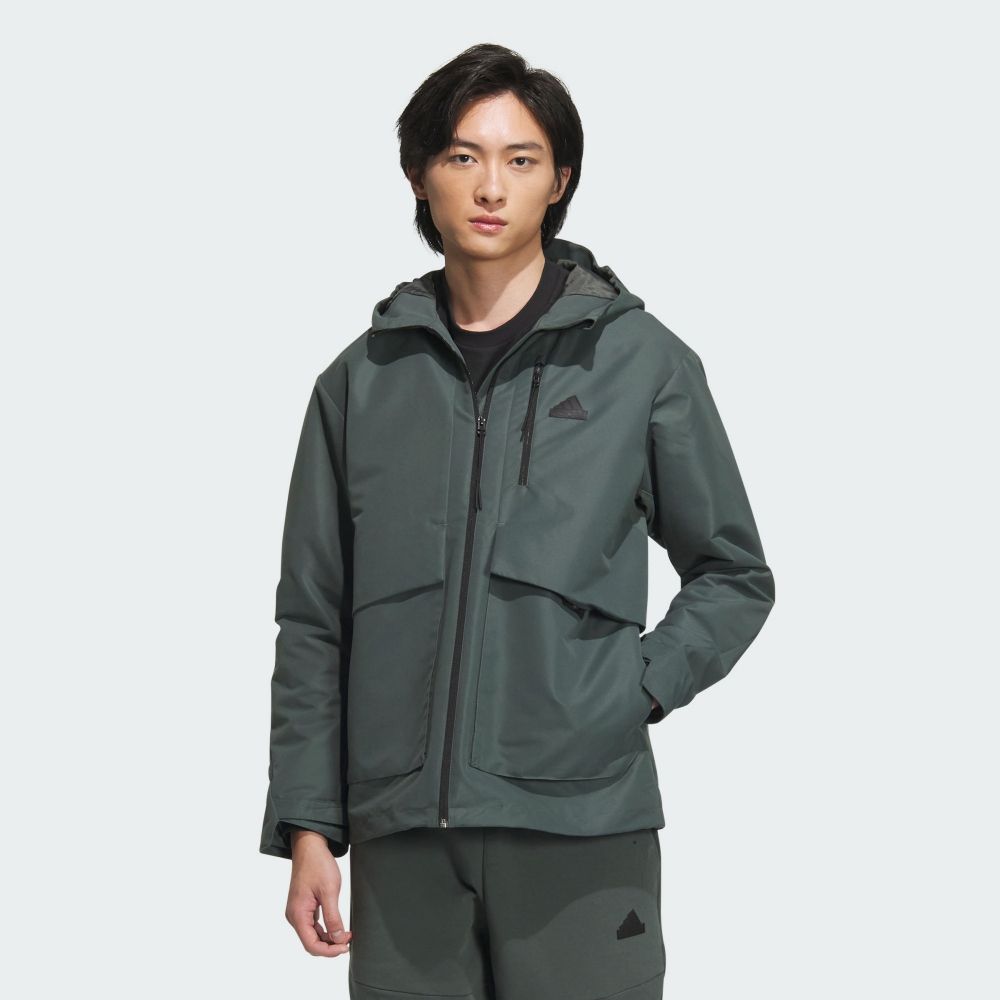 ADIDAS 愛迪達 【ADIDAS】TH MH WV JKT 休閒外套 男 綠色-IT3952