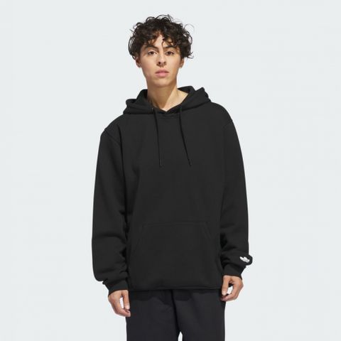 ADIDAS 愛迪達 【ADIDAS】SHMOO G HOODIE 圓領套頭衫 男 黑色-IU0086