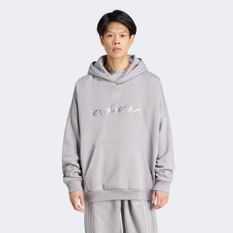 ADIDAS 愛迪達 【ADIDAS】M FASH APP HOOD 連帽上衣 男 灰-IT7502