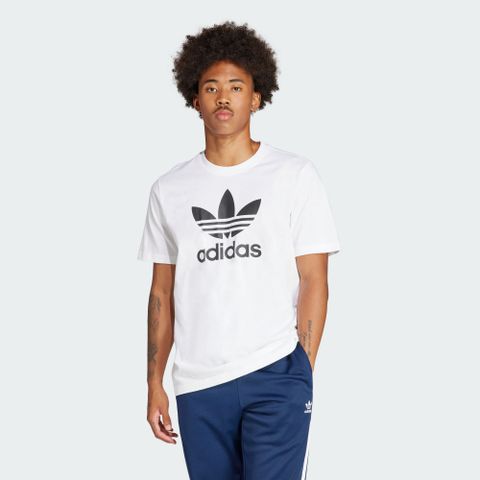 ADIDAS 愛迪達 【ADIDAS】TREFOIL T-SHIRT 短袖上衣 男 白色-IV5353