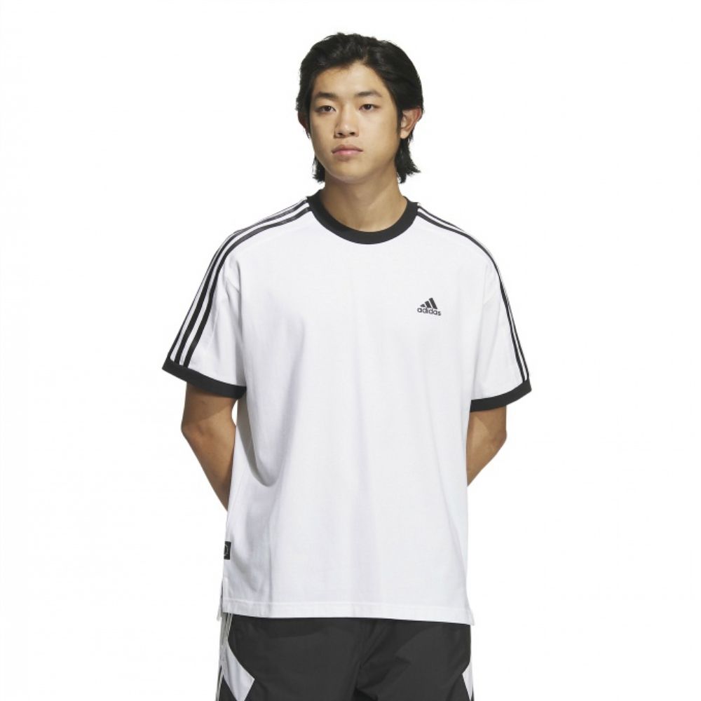 ADIDAS 愛迪達 【ADIDAS】3ST S/S TEE 短袖上衣 男女 白-IX2739