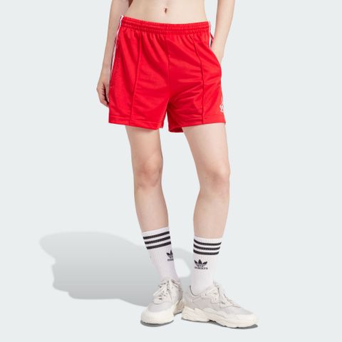 【ADIDAS】FIREBIRD SHORT 短褲 女 紅色-IP2957