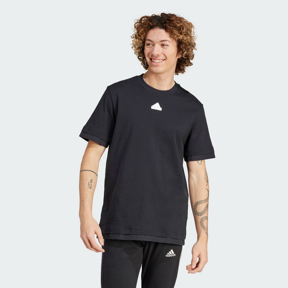 adidas 愛迪達 【ADIDAS】M CE Q2 PR TEE 短袖上衣 男 黑色-IN3711