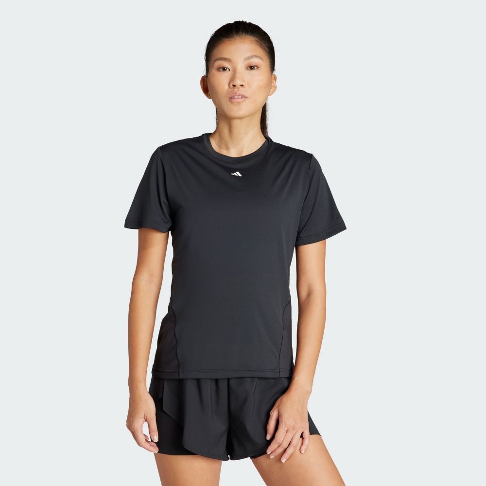 ADIDAS 愛迪達 【ADIDAS】WTR D4T T 短袖上衣 女 黑色-IQ2654