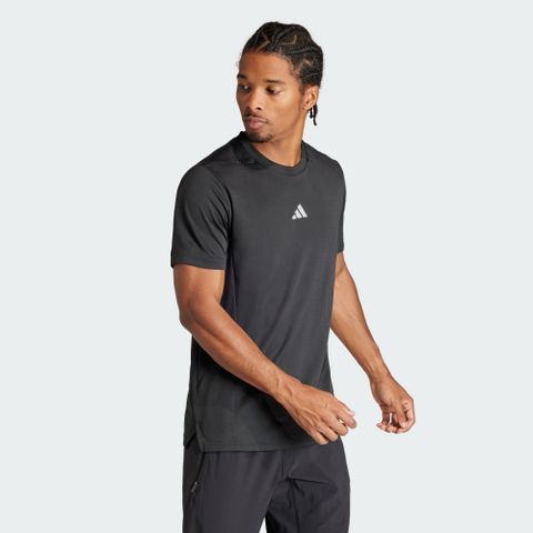 ADIDAS 愛迪達 【ADIDAS】D4T HR TEE 短袖上衣 男 黑色-IS3739