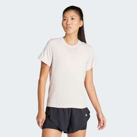 ADIDAS 愛迪達 【ADIDAS】WTR D4T T 短袖上衣 女 米白-IT9225