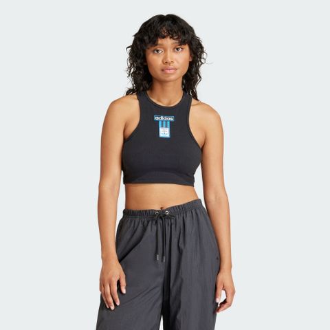 【ADIDAS】ADIBRK TANK TOP 背心上衣 女 黑色-IU2456
