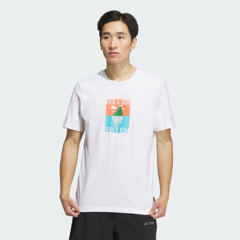 【ADIDAS】GFX SS TEE 180 短袖上衣 男 白色-IS0271