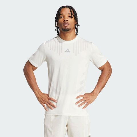 【ADIDAS】HIIT AIRCHI TEE 短袖上衣 男 白色-IS3736